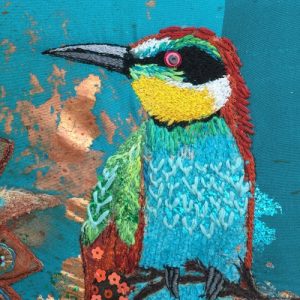 bee-eater embroidery