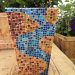 mosaic pot by Nicky Perryman at RHS Spring Festival Malvern