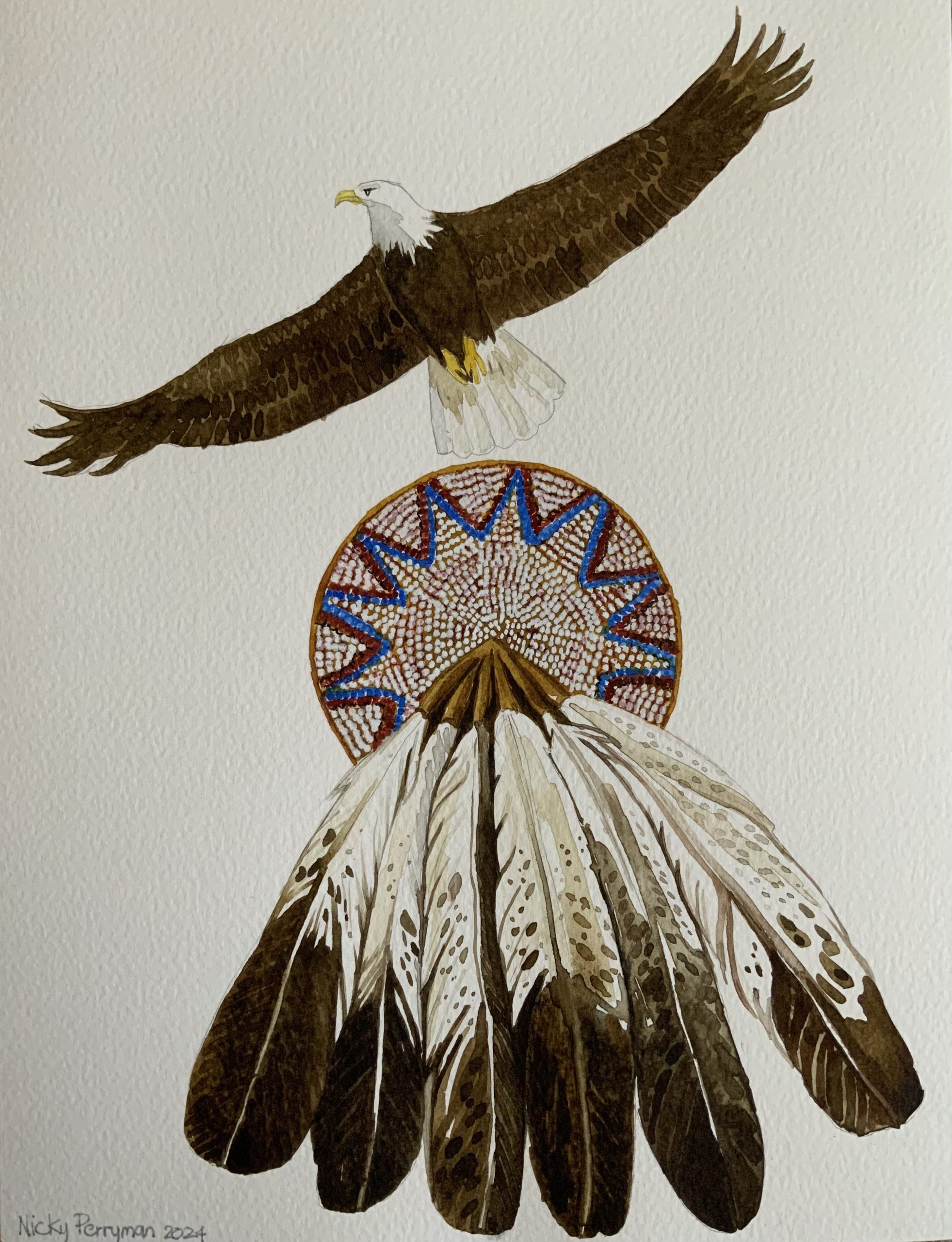 Soaring Eagle – My First True Shamanic Painting