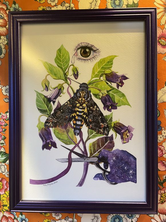 Atropos frame print by artist Nicky Perryman